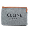 Celine Felt Logo Flat Pouch Secondhand