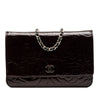 Chanel CC Embossed Patent Camellia Wallet On Chain Secondhand