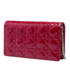 Dior Patent Cannage Lady Dior Chain Convertible Clutch Secondhand