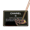 Chanel Gold Plated Rhinestone CC and Camellia Hat Pendant Necklace Secondhand