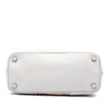 Prada Small Canvas and City Calf Stitch Galleria Double Zip Satchel Secondhand