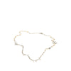 Chanel CC Brass Strass Faux Pearl Baroque Chain Long Necklace Secondhand