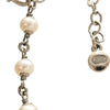 Chanel CC Brass Strass Faux Pearl Baroque Chain Long Necklace Secondhand
