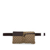 Gucci GG Canvas Double Pocket Belt Bag Secondhand