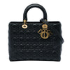 Secondhand Dior Large Lambskin Cannage Lady Dior