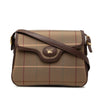 Burberry Vintage Check Canvas Flap Shoulder Bag Secondhand