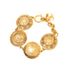 Chanel CC Gold Plated Medallion Link Bracelet Secondhand