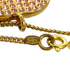 Chanel CC Gold Plated Rhinestone Pendant Necklace Secondhand