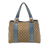 Gucci Medium GG Canvas Bamboo Libeccio Tote Secondhand