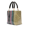 Marni PVC Glossy Grip Striped Tote Secondhand