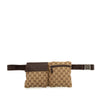 Gucci GG Canvas Double Pocket Belt Bag Secondhand