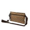 Gucci GG Canvas Double Pocket Belt Bag Secondhand