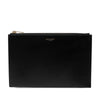 Saint Laurent Leather Zip Clutch Secondhand