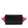 Celine Small Tricolor Calfskin and Suede Trapeze Satchel Secondhand
