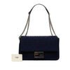 Fendi Large Zucca Embossed Technical Fabric Chain Midi Baguette Secondhand