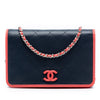 Chanel Quilted Lambskin Color Pop CC Wallet on Chain Secondhand