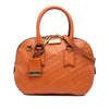 Burberry Small Heritage Grain Check Embossed Orchard Bowling Bag Secondhand