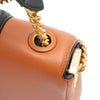Fendi Mini Bicolor Nappa Apolo Chain Baguette Shoulder Bag Secondhand