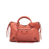 Balenciaga Lambskin Motocross Classic City Satchel Secondhand