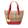 Burberry Haymarket Check Canvas Handbag Secondhand