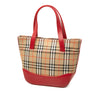 Burberry Haymarket Check Canvas Handbag Secondhand