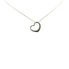 Secondhand Tiffany Elsa Peretti Sterling Silver Open Heart Pendant Necklace