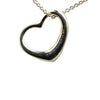 Secondhand Tiffany Elsa Peretti Sterling Silver Open Heart Pendant Necklace