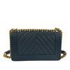 Chanel Old Medium Chevron Calfskin Boy Flap Secondhand
