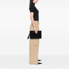 Gucci GG Embossed Perforated Calfskin Wristlet Clutch Secondhand