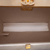 Chanel Chocolate Bar Metallic Lambskin Frame Clutch with Chain Secondhand