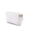Chanel CC Quilted Caviar Double Zip Clutch With Chain Secondhand