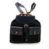 Gucci Suede Bamboo Drawstring Backpack Secondhand