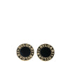 Secondhand Bvlgari 18K Yellow Gold Onyx Bvlgari Bvlgari Stud Earrings