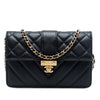 Chanel Mixed Quilt Calfskin Golden Class Wallet on Chain Secondhand