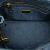 Prada Small Denim Canapa Logo Tote Secondhand