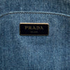 Prada Small Denim Canapa Logo Satchel Secondhand