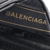 Balenciaga Calfskin Allover Logo Blanket Reporter XS Crossbody Secondhand