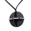 Hermès Leather and Brass Zodiac Pendant Necklace Secondhand