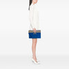 Gucci GG Supreme and Calfskin Cut Out Interlocking G Clutch Secondhand