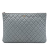 Chanel Large Quilted Caviar O Case Clutch Secondhand