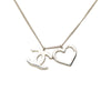 Chanel CC Brass Heart Pendant Necklace Secondhand