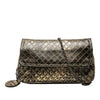 Bottega Veneta Metallic Calfskin Intrecciomirage Chain Flap Crossbody Secondhand