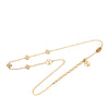 Louis Vuitton Gold Plated Flower Full Necklace Secondhand