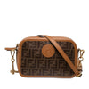 Fendi Glazed Fabric Vitello Century FF 1974 Camera Bag Secondhand