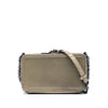 Bottega Veneta Intrecciato Trimmed Metallic Leather Double Zip Shoulder Bag Secondhand