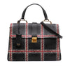 Miu Miu Printed Goatskin Madras Top Handle Bag Secondhand