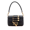 Fendi Versace Vitello Seta Fendace Mini Brooch Baguette Satchel Secondhand