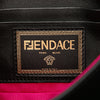 Fendi Versace Vitello Seta Fendace Mini Brooch Baguette Satchel Secondhand