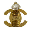 Chanel CC Gold Plated Turn Lock Clip on Earrings Secondhand