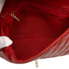 Chanel CC Quilted Calfskin Ruffle Strap Flap Secondhand